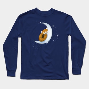 Sleeping Red Panda Moon Long Sleeve T-Shirt